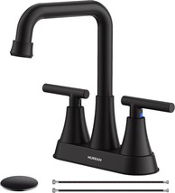 Matte Black Bathroom Sink Faucet, Hurran 4 Inch Bathroom Faucets For Sin... - €45,48 EUR