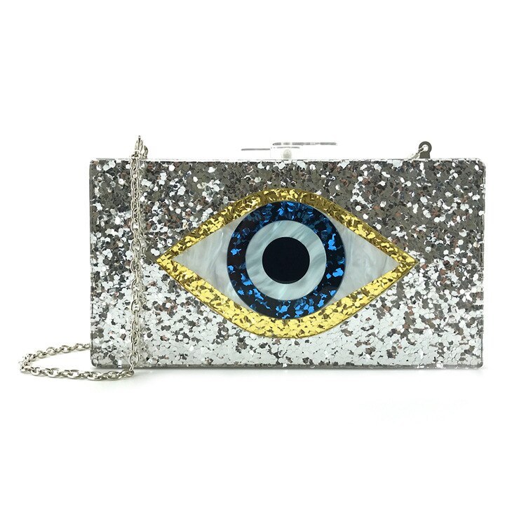 Primary image for Sequins Acrylic Bag Personalized Clutches Eye Evening Bags Party Prom Handbags B