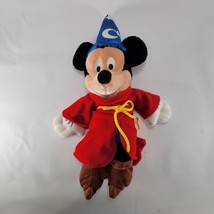 Disney Fantasia Plush Mickey Mouse 12” Sorcerer Magic Small Wizard Disney Parks - £7.35 GBP