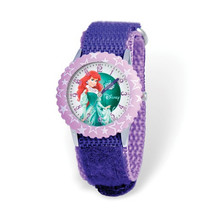 Disney Kids The Little Mermaid Time Teacher Purple Nylon Band Watch - $64.50