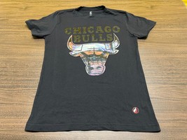 Chicago Bulls Men’s Black Short-Sleeve NBA Basketball T-Shirt - FISLL - Medium - £14.14 GBP