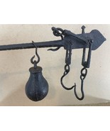 Antique Wrought Iron Hanging Balance Hook Beam Market Scale - £54.60 GBP