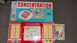 1962 Concentration Board Game 3rd Edition Milton Bradley Complete Very G... - £35.82 GBP