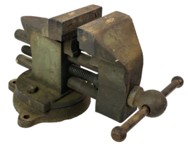 Antique Vintage 3 Bolt 3.5&quot; (3 1/2&quot;) Bench Vise Barn Fresh Find - No Makers Mark - $148.50