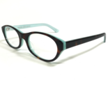 Norman Childs Eyeglasses Frames TRACY TBB Blue Brown Tortoise Oval 53-20... - $46.30