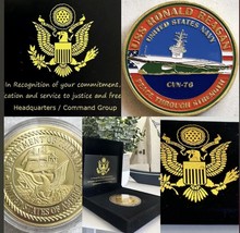 Us Navy - Uss Ronald Reagan - CVN-76 Challenge Coin Usa - £19.39 GBP