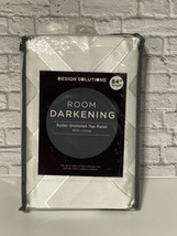 Design Solutions Ryder Room Darkening 1 Grommet Top Panel White 54”x84” NEW - £12.62 GBP