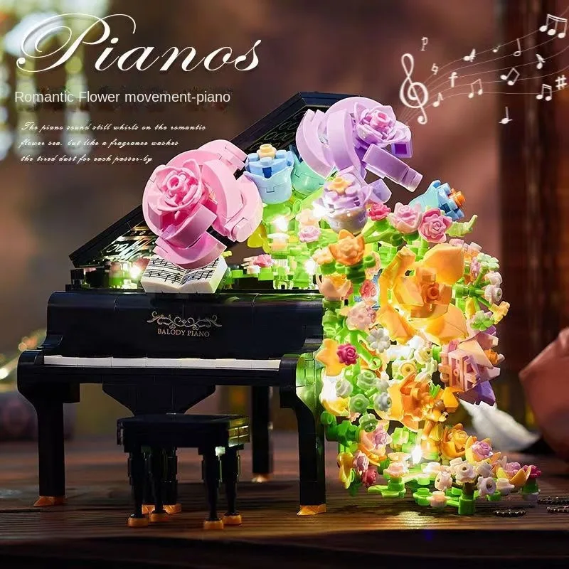 The Eternal Flower Electric Guitar Violin Piano Ukulele Building Block -piano - $30.19