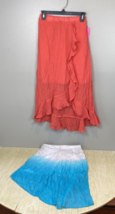 Amy Byer Coral High Low Flowy Skirt Size Large Girls - £15.18 GBP