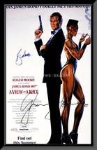 A View to a Kill Roger Moore and Grace Jones signed movie poster - £599.51 GBP