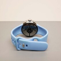 Google Pixel Watch 2 Wi-Fi 41mm Silver Aluminum Case Blue Band GA05032-US image 4