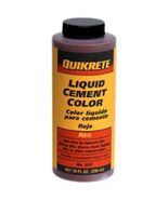 Quikrete 13173 Liquid Cement Color, Red, NET 10 FL. OZ.(296 mL)&quot; - $501.54 MXN