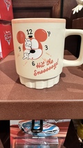 Disney Parks Mickey Mouse Hit the Snooze Ceramic Mug 16 oz NEW - £23.12 GBP