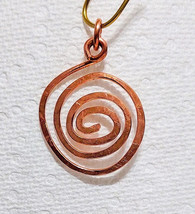 1 Pc Pure Copper Healing Spiral Pendant Locket, Jewelry Spiritual Kriya - $404.73 MXN