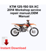 KTM 125-150 SX-XC 2014 Workshop service repair manual,OEM Manual - $27.36 CAD