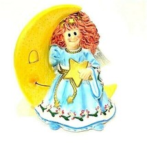 Fitz and Floyd Angel on Moonbeams Bank Little Girl on Yellow Moon and St... - $7.74