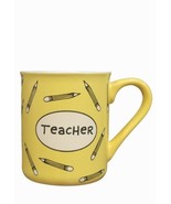 Laurie Veasey Our Name is Mud Teacher Pencils Warm Regards Coffee Mug 16 Oz - $23.05 CAD