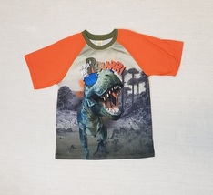 Dinosaur Flame Resistant PJ Pajama Slip On Shirt Top Size XL 14/16 Faded... - £9.17 GBP