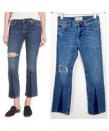 Free People Color Blocked Cropped Flare Women’s Jean Size 25 - $543.83 MXN
