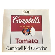 Vintage Campbell Kid 1990 Wall Calendar 12 Month Campbell&#39;s Soup Mm Mm Good - £11.07 GBP