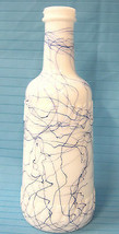 Hazel Atlas Rare Welch&#39;s Wine Bottle 1954-1955 Empty Milk White Glass  - £27.93 GBP