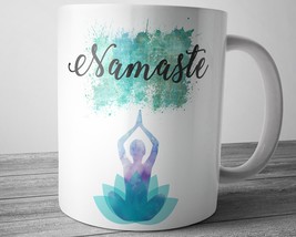 Namaste Coffee Mug, Yoga Mug, Inspirational Quote Mug, Yoga Gifts, Namas... - £13.36 GBP