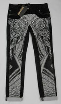 ROBERTO CAVALLI Women&#39;s Designer JEANS Black White IT 40 / 30&quot; waist / L... - $499.00