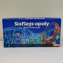 Six Flags opoly Six Flags-opoly Board Game New England COMPLETE Six Flag... - $69.99