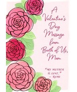 A Valentines Message From Both of Us Mom - Valentine&#39;s Greeting Card - 7... - $54.54 MXN
