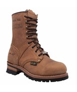 2426 AdTec Brown, Women&#39;s 9&quot; Steel Toe Logger Leather Boot, See Note ◉2   - $189.44 CAD