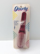 Vintage 1989 Goody Folding Blow Styler Brush Item #7119 Plastic Dark Fuchsia - £16.69 GBP