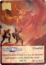 Spellfire Master the Magic 2nd edition Card 384/400 Cloudkill, Advanced D&amp;D - $3.29
