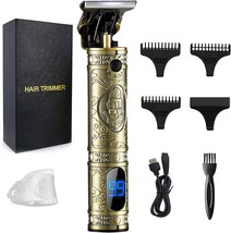 AMULISS Professional Mens Hair Clippers Zero Gapped Cordless Hair Trimmer - £35.39 GBP