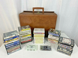 Qty 45+ 1980&#39;s Cassette Tapes &amp; Case - Country, Pop, Rock, Music Albums - £27.26 GBP