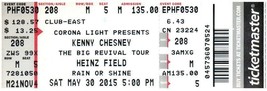 Kenny Chesney Ticket Stumpf Kann 30 2015 Pittsburgh Pennsylvania - $29.69