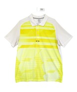 Oakley Hydrolix Men&#39;s XL Performance Polo Shirt, Yellow White Summer Spo... - $41.03 CAD