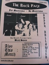 The Back Page Music Magazine October 1990 Witch Bonnie Brotherhood Ever Since - £21.98 GBP