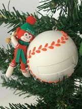 Hallmark Christmas Tree Ornament Baseball Star Monkey Ball 2018 Personalize Name - £7.98 GBP