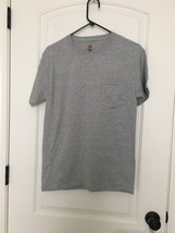 1 Pc Hanes Men&#39;s Gray Short Sleeve T-Shirt Crew Neck Shirt Size Small - $30.29