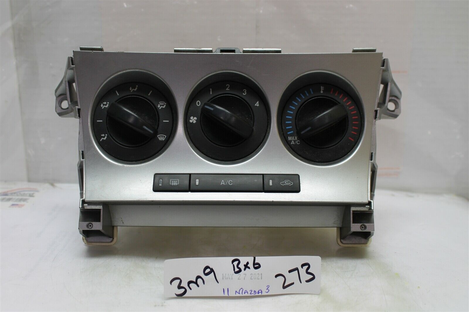 2011-2013 Mazda 3 AC Heat Temperature Climate Control Switch OEM 273 3M9-B6 - $50.48