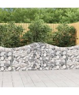  Gabion Basket Set of 4 Silver Galvanized Iron - €674,67 EUR