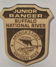 Wooden Buffalo National River Junior Ranger Badge National Park Service New - $12.59