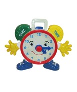 Navystar Talking Telly Learning Quiz Time Clock 9&quot; Educational Tested Wo... - $9.89