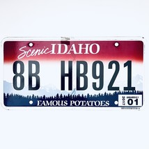 2017 United States Idaho Bonneville County Passenger License Plate 8B HB921 - $225.96 MXN