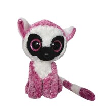 Ty Beanie Boos LeeAnn Lemur Pink White Glitter Eyes Plush Stuffed Animal... - €12,85 EUR