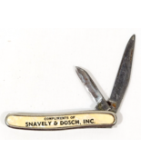 Vintage Snavely &amp; Dosch Inc Advertising Pocket Knife - $412.83 MXN