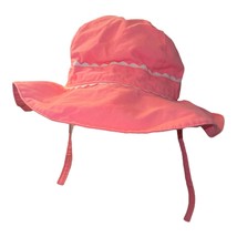 Gymboree Hat 2T 3T Pink Bow Sun Hat Chinstrap Toddler Kids Ice Cream Parlor - £9.29 GBP