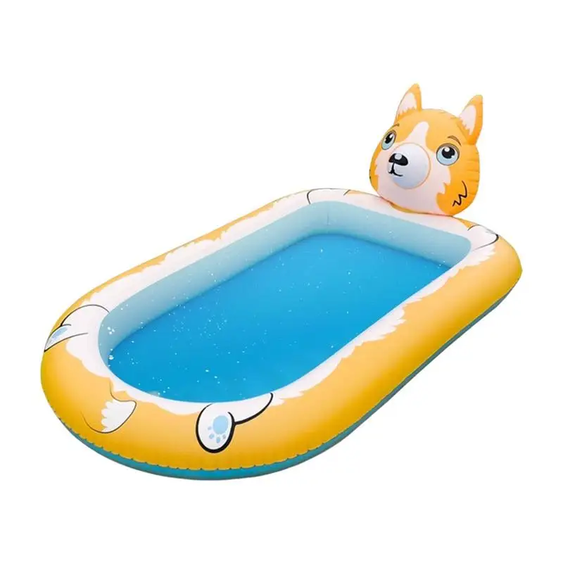 180x100cm Pet Sprinkler Pad Play Cooling Mat Swimming Pool Inflatable Water - £49.07 GBP+
