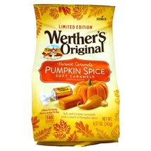 Werther&#39;s Original Limited Edition Pumpkin Spice Soft Caramels, 8.57 Oz Bag - £5.63 GBP