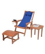 W Unlimited Romantic Collection Canvas Sling Chair with Cup and Wine Hol... - $433.19 CAD